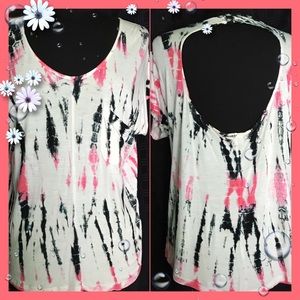 Pacific Soul Tie Dye One Size Open Back Top